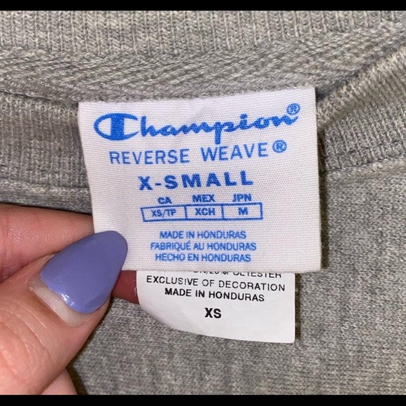 XS Champion Reverse Weave Crewneck Sweatshirt - Picture 7 of 7